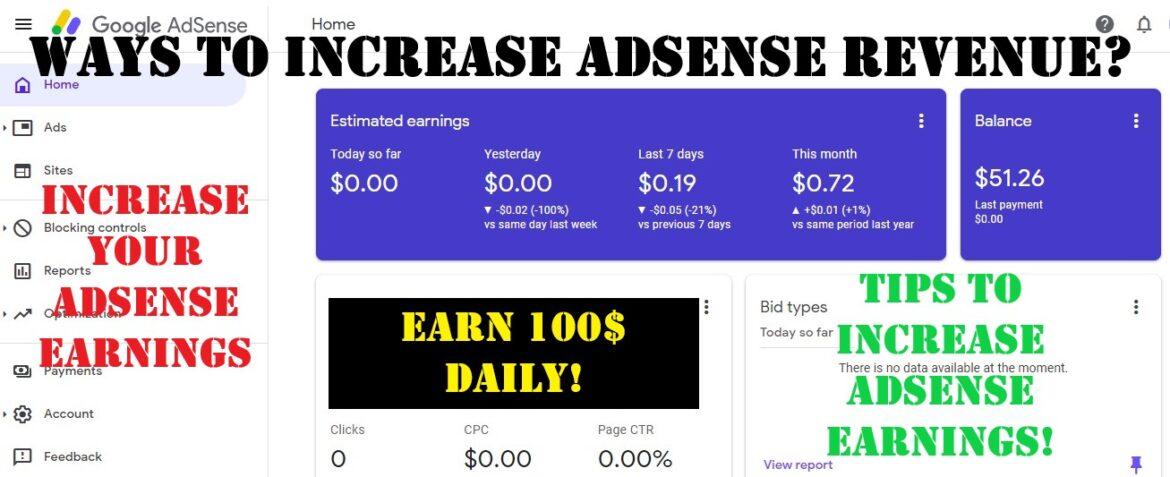 6 ways to boost google adsense earnings