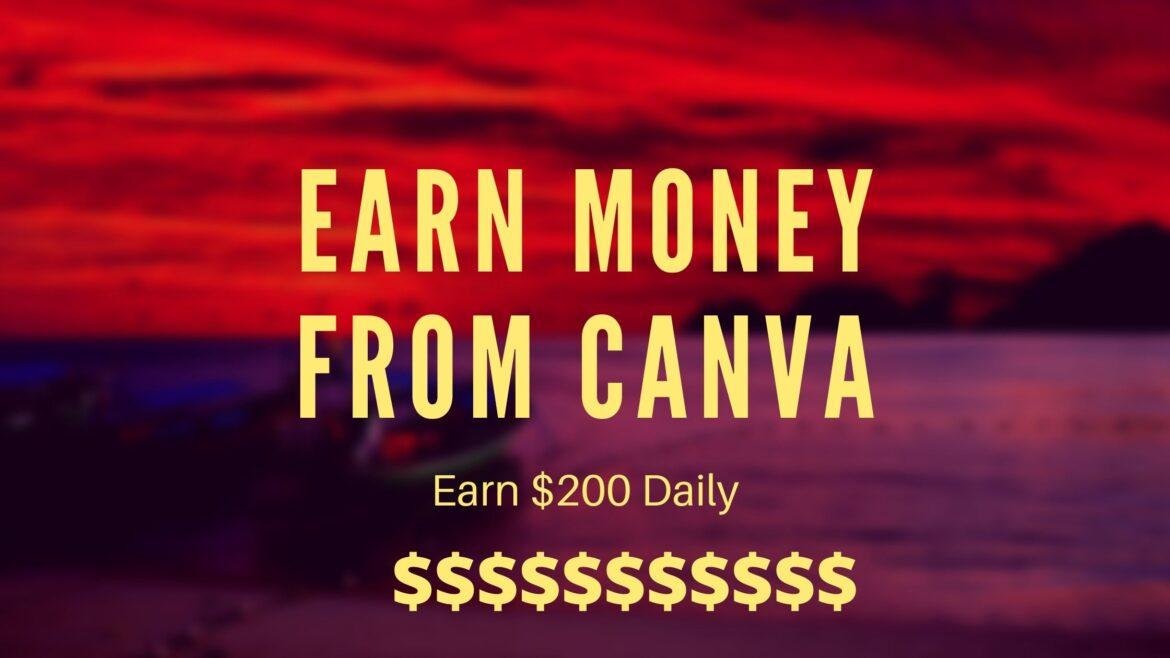 Earn money from CANVA