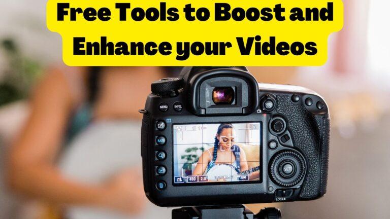 Free Tools to Boost your Youtube Video